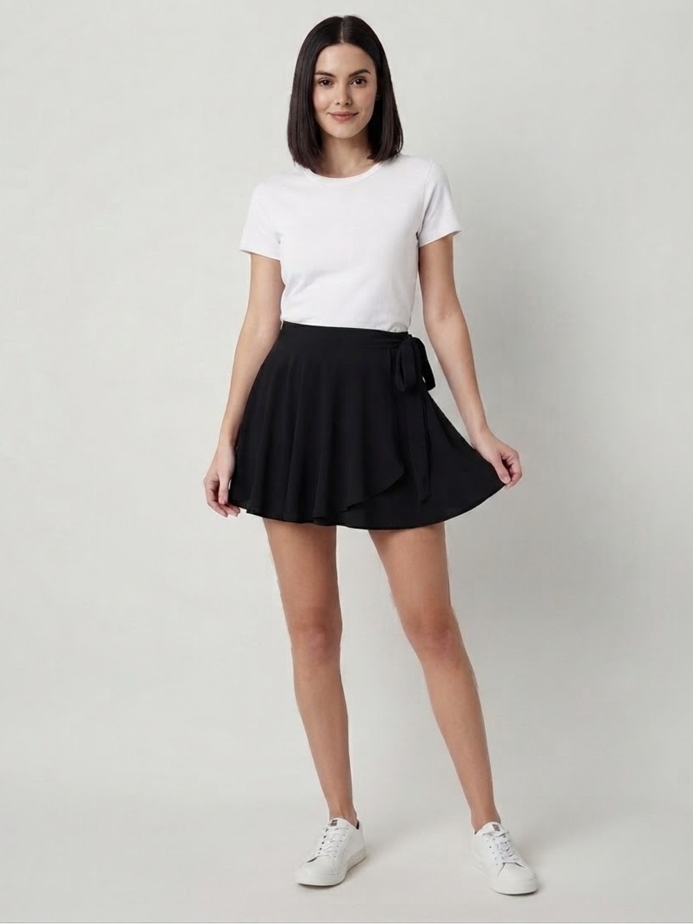 Arizona Mid Rise Wrap Skirt-Juniors